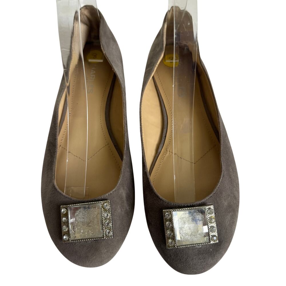 Charles By Charles David Shoes‎ Women's 8M Gray Ballet Suede Flats